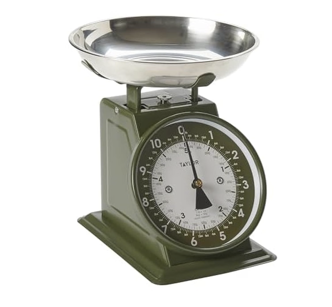 Taylor Vintage Mechanical Kitchen Scale in Evergreen