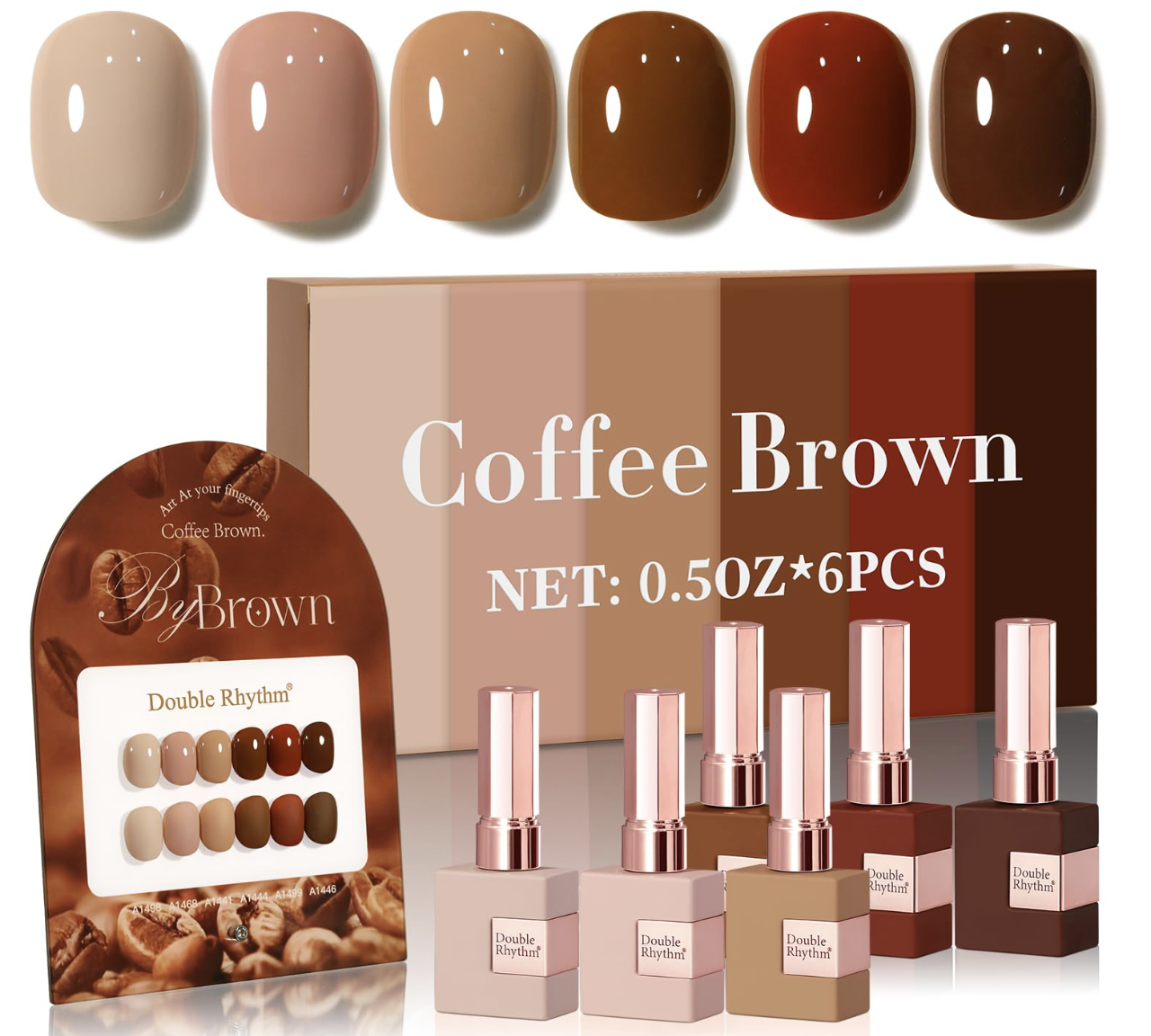 Double Rhythm 6 Pcs Fall Gel Polish Set